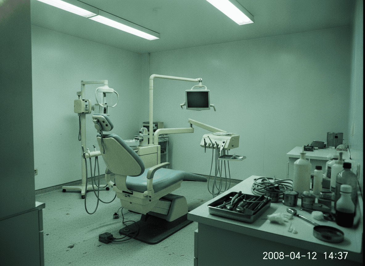 Dated photo of the treatment room