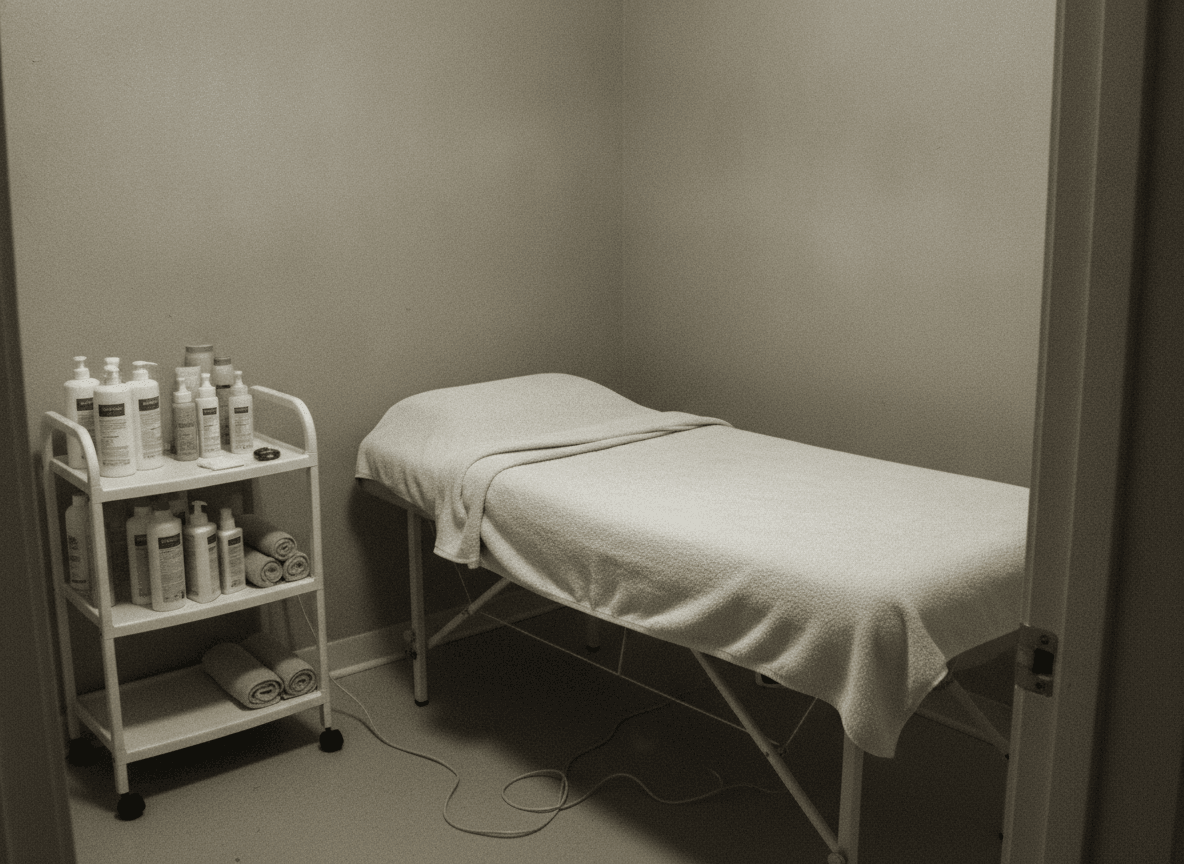 Dated photo of the treatment room